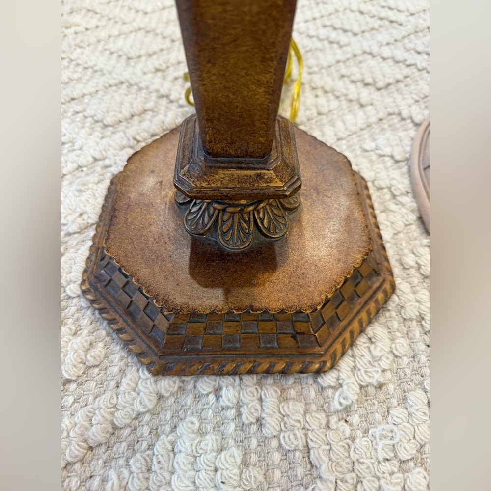 OLD-WORLD BRONZE-STYLE FLOOR LAMP — NEOCLASSICAL/TRADITIONAL NEW ENGLAND STYLE - Picture 3 of 8